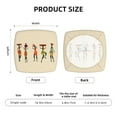 thumbnail image 6 of Gaeub African Women in Traditional Clothes Square Chair Seat Covers, Stretch Fitted Printed Chair Seat Cushion Cover for Kitchen, Office - One Size, 6 of 9