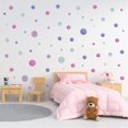thumbnail image 2 of 154 calcomanías de pared con puntos de colores, pegatinas de pared con puntos de colores de galaxia, decoración DIY para niños, bebés, niños, niñas y adolescentes, 2 of 6