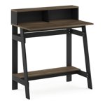 Pemberly Row Contemporary Wood A-frame Computer Desk in Columbia Walnut