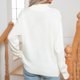 thumbnail image 4 of Suéter de cuello alto para mujer, camiseta holgada de manga larga con cuello redondo, blusa para mujer, 4 of 4