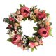 thumbnail image 1 of Corona de peonía para puerta de entrada, guirnalda de primavera de temporada, corona de peonía con flores de seda Rosa Roja 38cm, 1 of 7