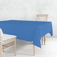 thumbnail image 2 of Nicole Fantini Collection Disposable Plastic Tablecloth Rectangle 54" x 108" (Medium Blue), 2 of 3