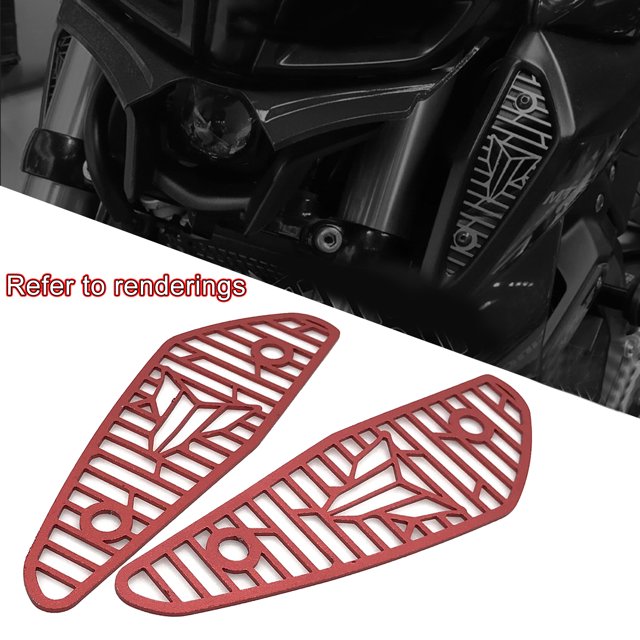 Rejilla de aire DYNWAVEMX para motocicleta 2 piezas protección MT-15 18-20 rojo