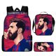 thumbnail image 1 of Conjunto de mochila infantil de 3 piezas con diseños de jugadores de fútbol para el colegio., 1 of 5