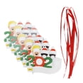 thumbnail image 5 of 5 uds muñeco de nieve de silicona colgante para árbol de Navidad DIY lindo adorno de Navidad decoración negro + negro, 5 of 5