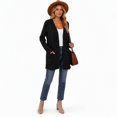 thumbnail image 4 of Cardigan Sweaters for Women Lightweight Long Sleeve Open Front Ribbed Knit Cardigans with Pockets Fall Winter Casual Outerwear, 4 of 7