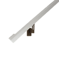 thumbnail image 7 of Modern Aluminum Handrail Grab Bar Kit, Adjustable Steel Brackets Included, Returns to Wall, 14 Foot Handrail, Satin White / Bronze, 7 of 7