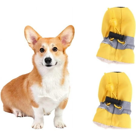 Dog Shoes forBoots for Small Dogs Doggy Snow Boots Dog Rain Boot Dog Boots Dog Boots for Small Dogs Pet Shoes Dog Shoes Yellow Winter Puppy Shoes  #7