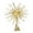 Gold, variant on 1Pcs Gold Christmas Tree Topper 3D Burst Exploding Star, Battery Operated Lighted Starburst Topper with 19 Twinkle Lights, Mid Century Retro Holiday Tree Decoration 7.9x9.8 Inch