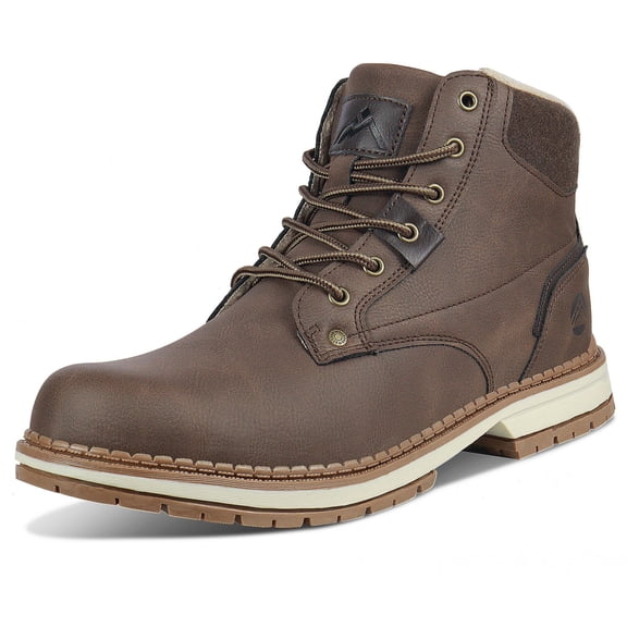 CC-Los Men's Lightweight Ankle Winter Snow Boots Fleece Lined and Warm