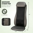 thumbnail image 2 of Gymax Massage Chair Pad Heat Vibration Back Massage w/ Removable Neck Pillow Back Flap, 2 of 10