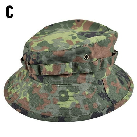 Fishing Hunting Cowboy Visor Bucket Hat Sun Men Cap Military Tactics Camo C