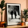 thumbnail image 3 of Blurred Sentinels - Athens Greece Photography Silhouette Abstract Black and White Forest Nature Black Framed Wall Art Print 6 x 8 inches, 3 of 9
