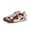 Brown, variant on Cushionaire Techno Women’s Vegan Cow Print Calf-Hair Lace-Up Sneakers with Memory Foam Comfort
