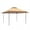 Khaki+Beige, variant on Huloretions 13'x13'Gazebo Outdoor Pop up Canopy Tent,Portable Gazebo Shelter Instant Canopy Tent with Double Roof,Gazebo Shelter for Patio Deck Garden and Beach