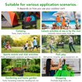 thumbnail image 3 of Collapsible Folding Outdoor Camping Wagon, Park Utility Wagon Picnic Camping Cart Black (Without Brakes), 3 of 9