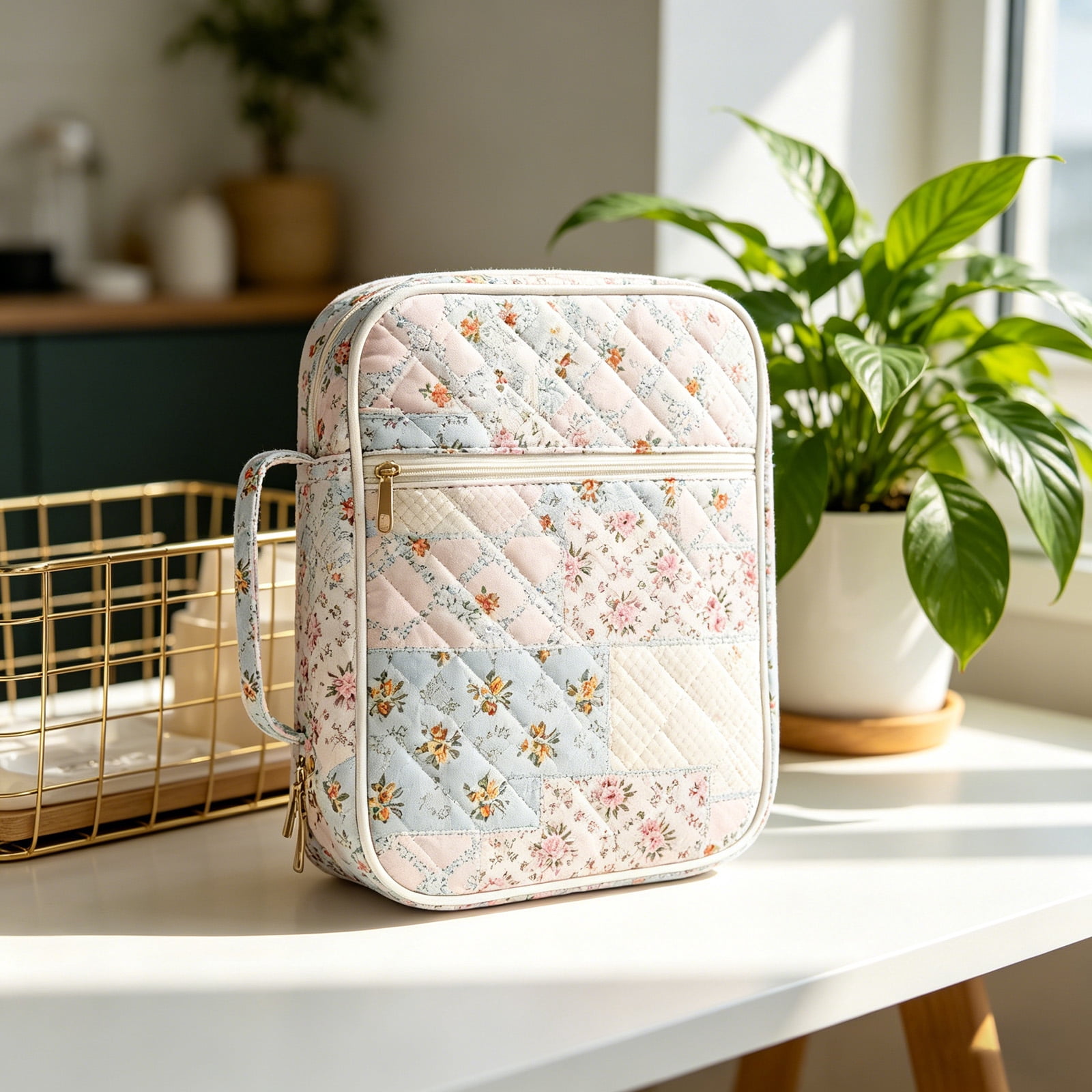 Multifunctional Stationery Organizer Bag, Large-Capacity Multi-Compartment Pencil Pouch, Portable Handheld Pen Bag for Pens, Markers, Stickers, Tape and Journaling Supplies