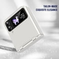 thumbnail image 6 of ELEHOLD for Samsung Galaxy Z Flip 4/3 Rugged Case with Hinge Protection Hard PC Shockproof Protective Case Slim Lightweight Cover for Samsung Galaxy Z Flip 4/Z Flip 3,White, 6 of 7