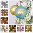 thumbnail image 2 of 44 bolas navideñas de plástico, irrompibles, reutilizables, con lazo para colgar, de 3 a 6 cm, para decoración de árboles de Navidad, 2 of 5