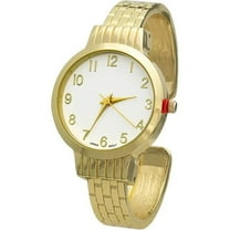 Blekon Collections Women's Casual 32mm Case Waffle Designed Cuff Bangle Watch