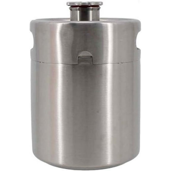 Gamvdout Kegging Tools 2/3.6/4/5L Mini Keg Stainless Screw Cap Single Wall Refillable Portable Craft Beer Production Accessory