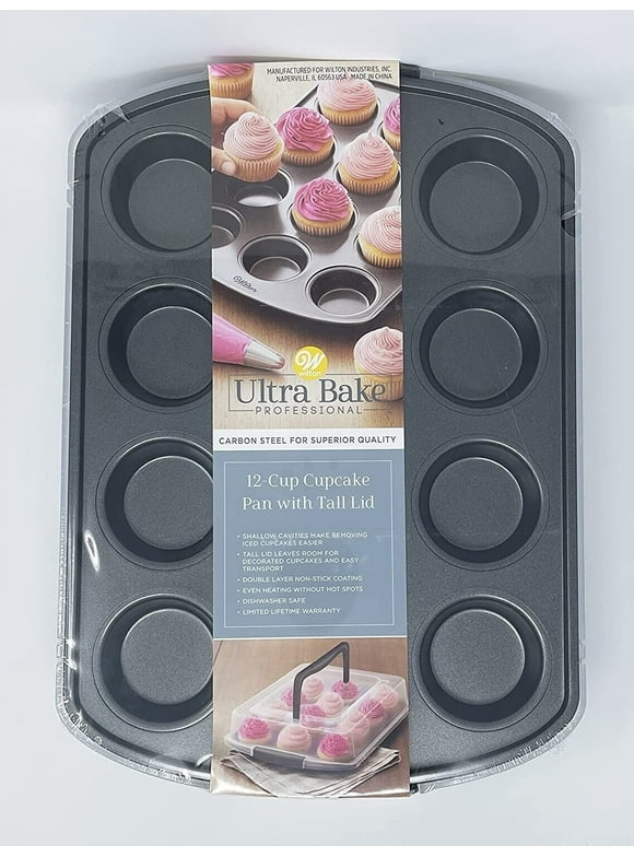 Wilton 12 Cup Cupcake pan with Lid 2105-0-07772