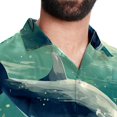 thumbnail image 5 of Whale Men's Short Sleeve Casual Printed Button Down Beach Shirts, 5 of 6