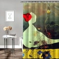 thumbnail image 2 of BCIIG Bird Flower Surrealism Bathroom Decor Set - Colorful Graphic Print Polyester Fabric Fashion Shower Curtain with Hooks for Bathroom Decoration 60x72, 2 of 7