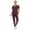 Plum, variant on Saint Scrubs Women’s Premium 9-Pocket Scrub Set – Modern Fit Soft V-Neck Top & Tapered Straight-Leg Medical Scrub Pants, Plum, Medium