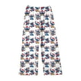Comfortable Women's Wide Leg Pajama Pants with Fun Cartoon Sloth Print