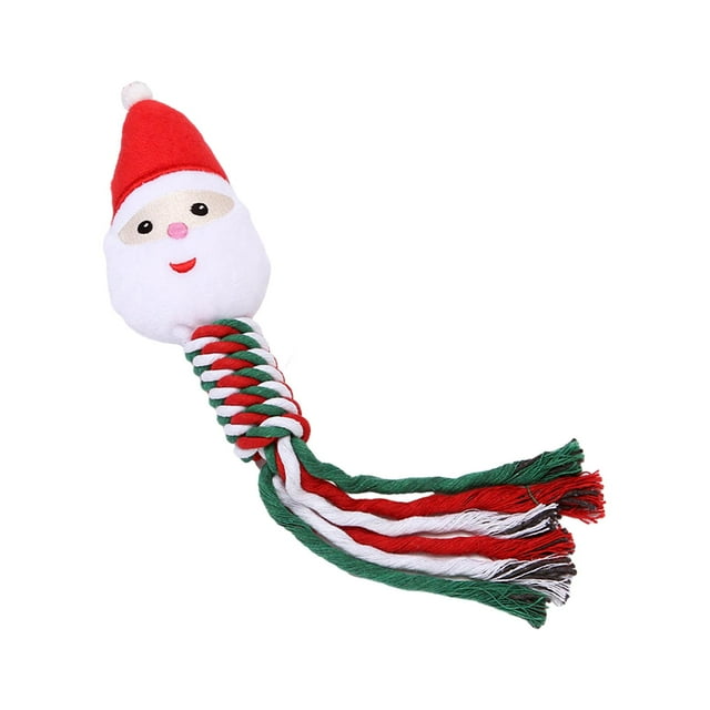 Juguete de Cuerda para Perros Yinane Juguete Interactivo de Navidad Masticadores Agresivos