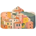 thumbnail image 5 of Yayeee Kids Hooded Towels Toddler Soft Absorbent Beach Bathing Wrap 50" x 23.5", Pink Cityscape Painting, 5 of 5