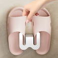 thumbnail image 6 of Kbndieu Wall Mounted Shoe Rack, Hanging Shoe Organizer with Sticky Mounts, Door Shoe Hangers with Hooks, Shoes Holder Storage Organizer No Drilling White, 6 of 6
