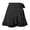 Black, variant on Lace Up Skirt Style High Waisted Solid Color Ruffled Skirt Sequined Skirts, Size S