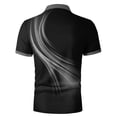 thumbnail image 5 of Fnnxeal Mens Polo Shirts Casual Short Sleeve Summer Collared Button Graphic Polo Gray Shirts for Men Size 3XL, 5 of 7