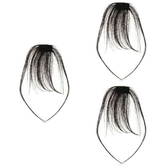 FRCOLOR 3pcs Front Fringe Clip Hair Extensions Clip in Bangs Air Fringe Hairpiece Accessories