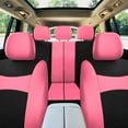 thumbnail image 6 of FH Group Universal Fit 3 Rows Flat Cloth Car Seat Covers for Auto Trucks SUV, Split Benches - 7 Seaters Pink, 6 of 9
