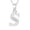 S, variant on Wioihee Necklaces for Women Sterling Silver Personalized Alphabet Letter Name Script Pendant Necklace for Women