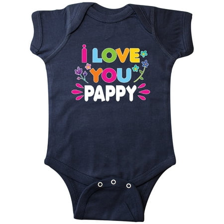 

Inktastic I Love You Pappy with Flowers Gift Baby Girl Bodysuit