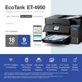 thumbnail image 7 of Epson EcoTank ET-4950 Wireless All-in-One Color Supertank Printer, 18 PPM, 2.4" Colorful Touchscreen, Auto Document Feeder - Black (Sold without manufacturer warranty), 7 of 7