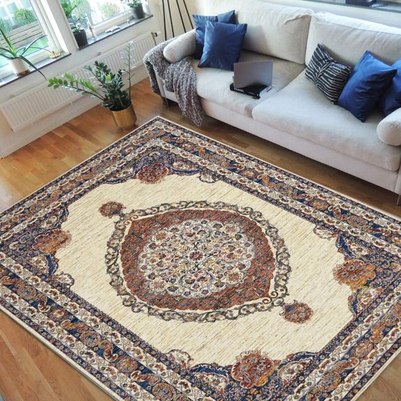HR-Traditional Rugs/Luxury Livingroom/Fashion Home Oriental|Persian Vintage Area Rugs-parl/Multi (7'9" x10')