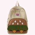 thumbnail image 3 of Mochila Estética Librero Lindo Dibujos Animados Hamburguesa para Adolescentes Niñas Mujeres Estudiantes, 3 of 9