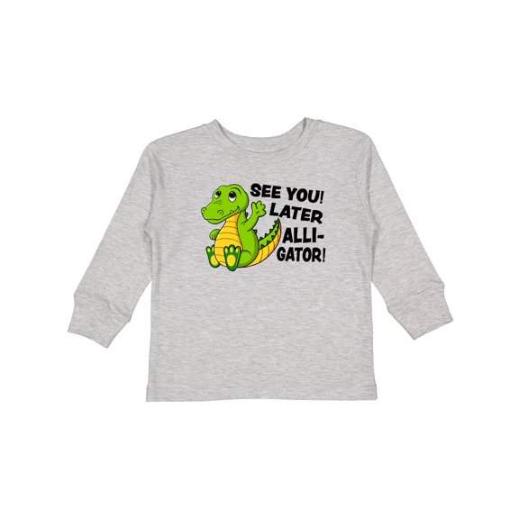 Inktastic See You Later Alligator Boys or Girls Long Sleeve Toddler T-Shirt