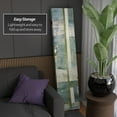 thumbnail image 3 of Red Lantern 6 ft. Tall Mineral Smoke Canvas Room Divider - 3 Panel, Freestanding, Gray, 3 of 6