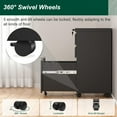 thumbnail image 5 of Superday Black File Cabinet 3 Drawer, Fully Assemble Metal Rolling Vertical Filing Cabinet with Wheels, Small Under Desk File Cabinets for Home Office, 5 of 7