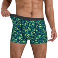 thumbnail image 3 of Mens Underwear, Math letter Print green Sexy Mens Underwear Boxer Briefs, Breathable Boxer Briefs for Men, 3 of 5
