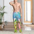 thumbnail image 2 of Gaeub SpongeBob SquarePants Print Mens Pajama Pants,Lounge Pants With Pockets And Drawstring-X-Large, 2 of 6