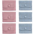 thumbnail image 1 of 6pcs Velvet Jewelry Storage Pouch with Snap Button Gift Bags Small Purse Jewelry Storage Box, 1 of 5