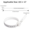 thumbnail image 3 of Ring Sizer Measuring Tool Reusable Finger Size Gauge Measure Set Jewelry Sizing Tools-Black, 3 of 6