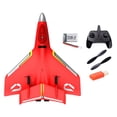 thumbnail image 1 of RC Airplane Jet Fighter Toys, anticolisión, fácil de controlar, estable 2,4 GHz portátil de espuma RC Airplane, RC Glider para adultos, y niñas rojo Hugo Avión teledirigido, 1 of 10
